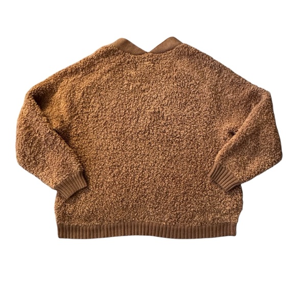 NEW Ugg Dreeann Plush Fleece Wool Blend V-Neck Long Sleeve Pullover Size Large - Picture 3 of 5